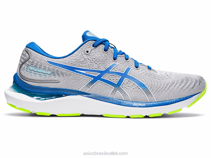 gel cumulus 24 de largura 462T690 passeio de folha de rocha/lago Asics