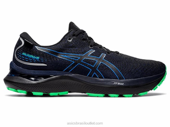 gel cumulus 24 gtx 462T589 costa preta/azul Asics