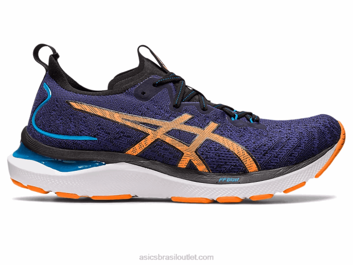 gel cumulus 24 mk 462T632 azul índigo/pêssego sol Asics