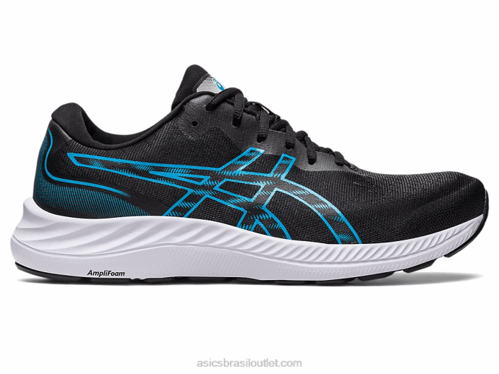 gel-excite 9 462T428 preto/azul ilha Asics
