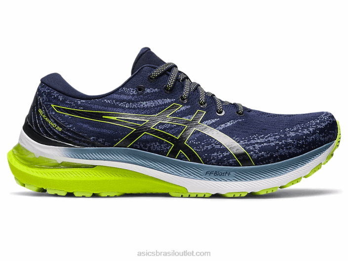 gel-kayano 29 462T159 meia-noite/raspas de lima Asics