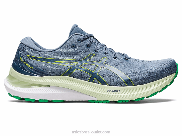 gel-kayano 29 462T380 raspas de aço azul/limão Asics