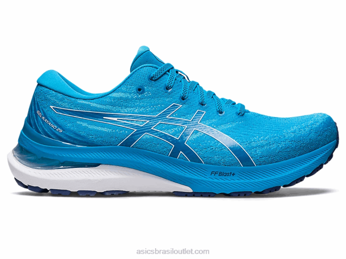gel-kayano 29 de largura 462T400 ilha azul/branca Asics