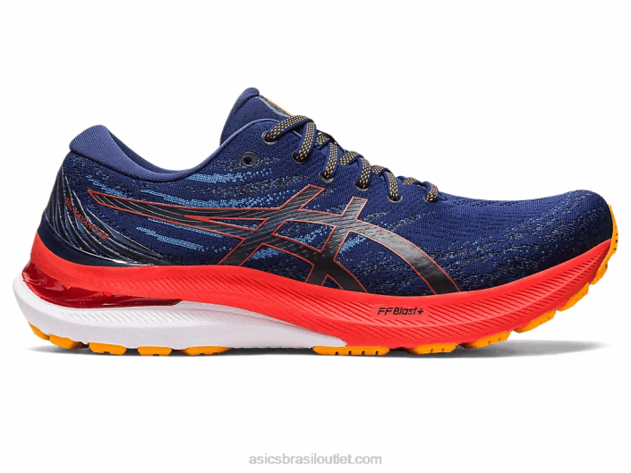 gel kayano 29 extra largo 462T1174 oceano profundo/tomate cereja Asics