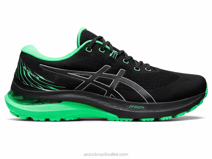 gel kayano 29 lite show 462T725 folha preta/nova Asics