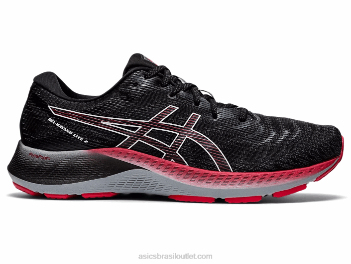 gel kayano lite 2 462T1789 Preto branco Asics