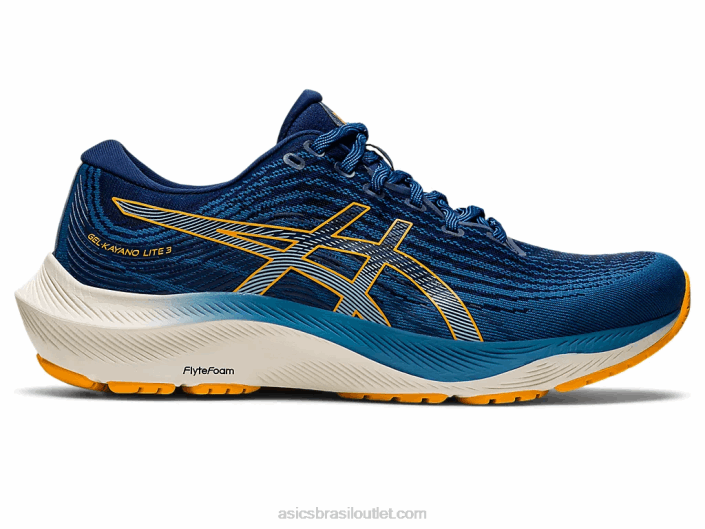 gel kayano lite 3 462T796 azul/âmbar Asics