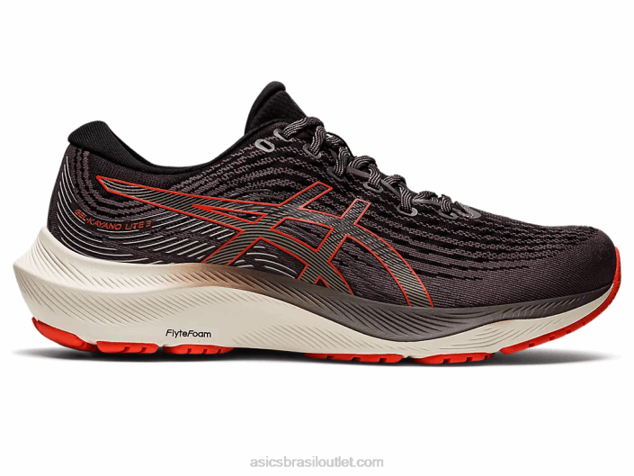 gel kayano lite 3 462T827 sombra de fumaça/tomate cereja Asics