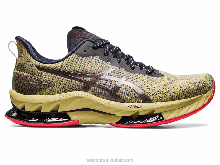 gel-kinsei blast le 2 462T498 azeite/vermelho elétrico Asics