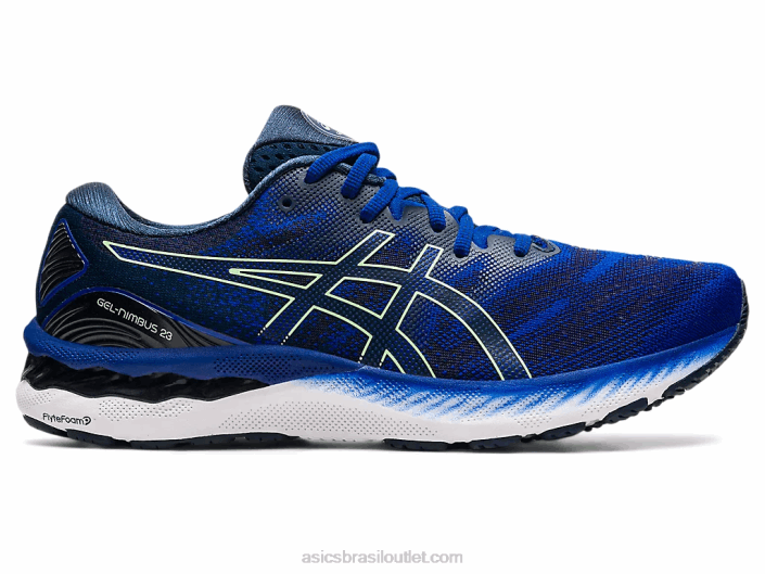 gel nimbus 23 462T1854 azul monaco/limão brilhante Asics