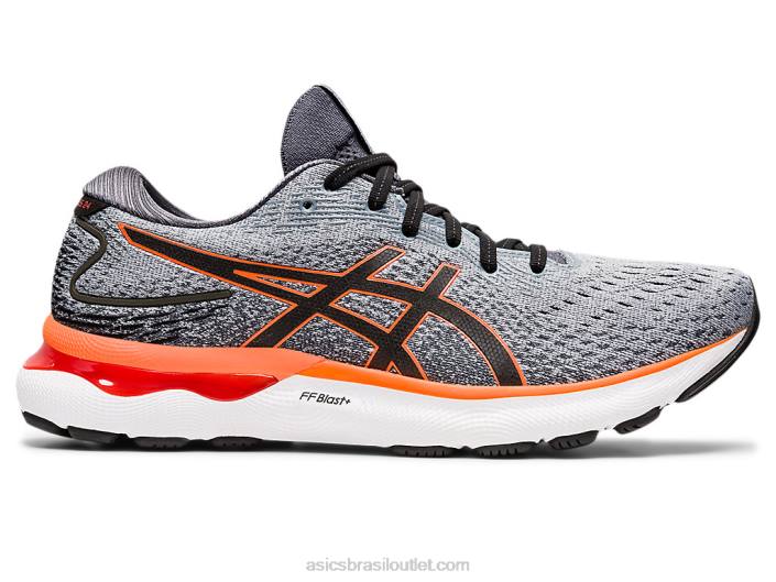gel nimbus 24 462T1558 folha de rocha/laranja chocante Asics