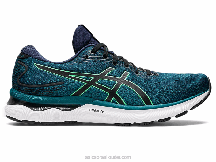 gel nimbus 24 462T913 pinho aveludado/folha nova Asics