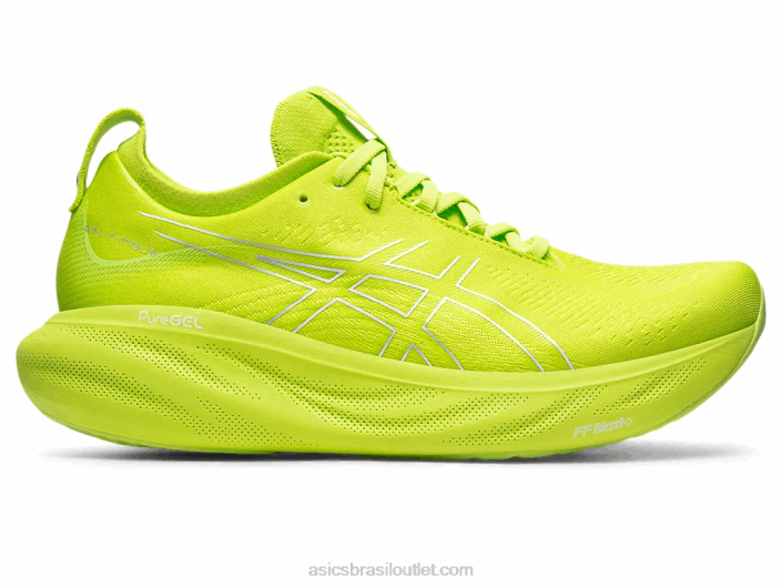 gel nimbus 25 462T336 raspas de lima/branco Asics