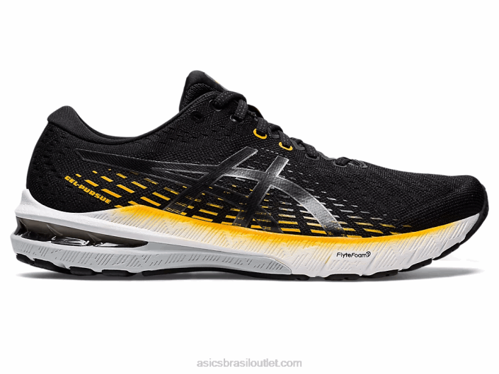 gel-perseguir 8 462T630 preto/metálico Asics