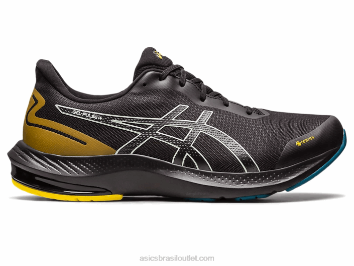 gel-pulse 14 gtx 462T518 preto/verde sussurrante Asics