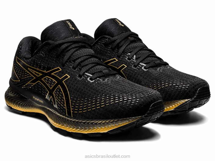 gel-saiun 462T1739 preto/ouro puro Asics