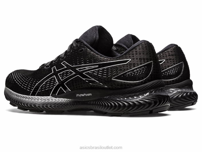 gel-saiun 462T509 preto/prata pura Asics