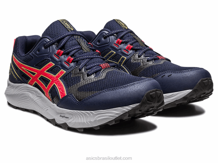 gel-sonoma 7 462T116 meia-noite/vermelho elétrico Asics