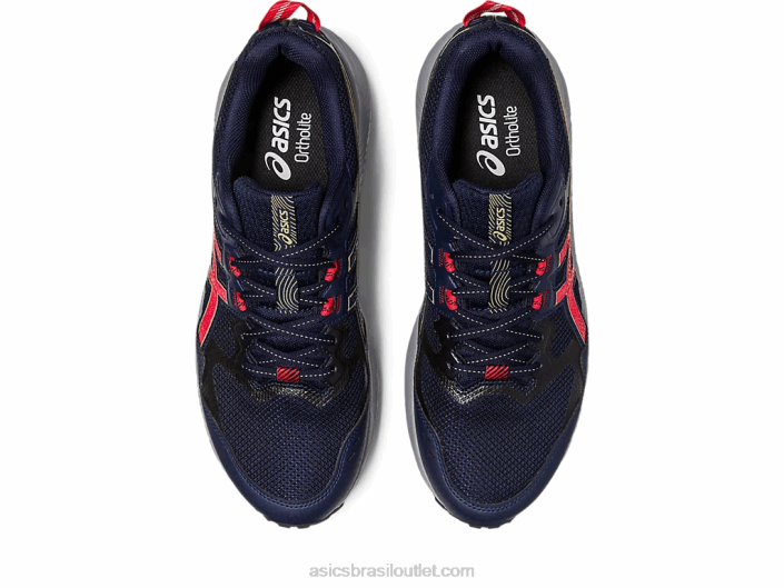 gel-sonoma 7 462T116 meia-noite/vermelho elétrico Asics
