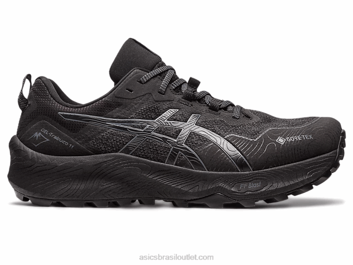 gel trabuco 11 gtx 462T64 preto/cinza portador Asics