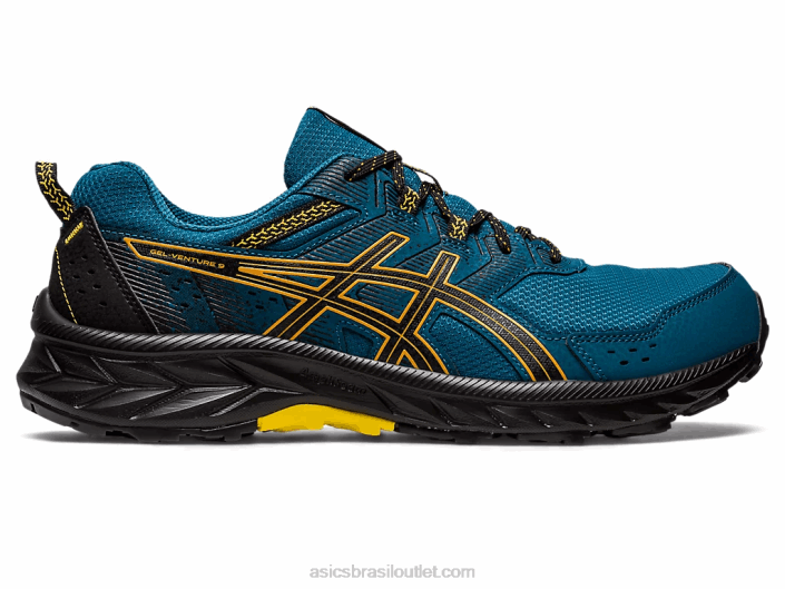 gel-venture 9 462T102 tinta azul-petróleo/tempestade de areia Asics