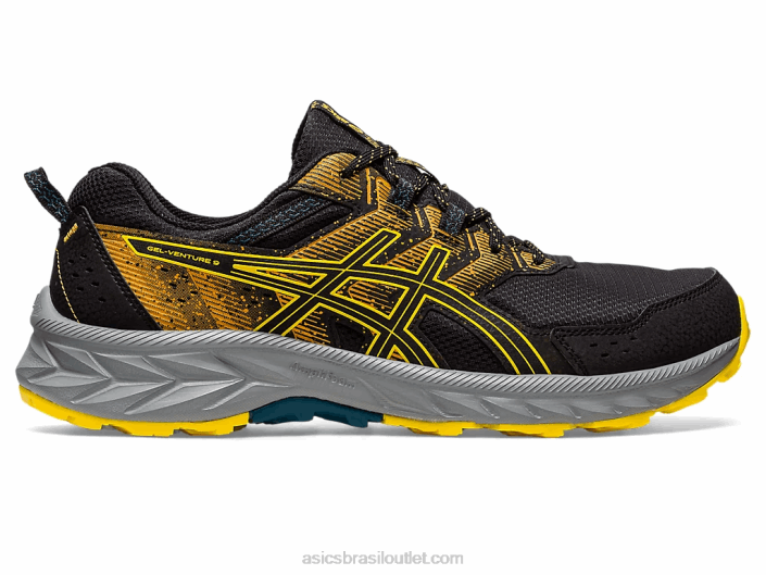 gel-venture 9 462T103 preto/amarelo dourado Asics