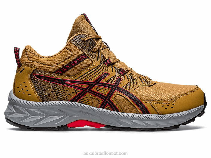 gel-venture 9 mt 462T121 tan presidio/vermelho elétrico Asics