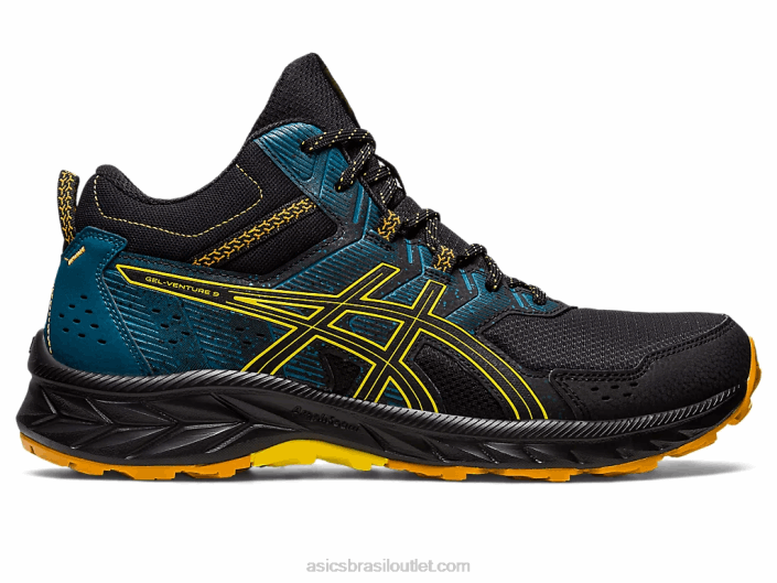 gel-venture 9 mt 462T125 preto/amarelo dourado Asics