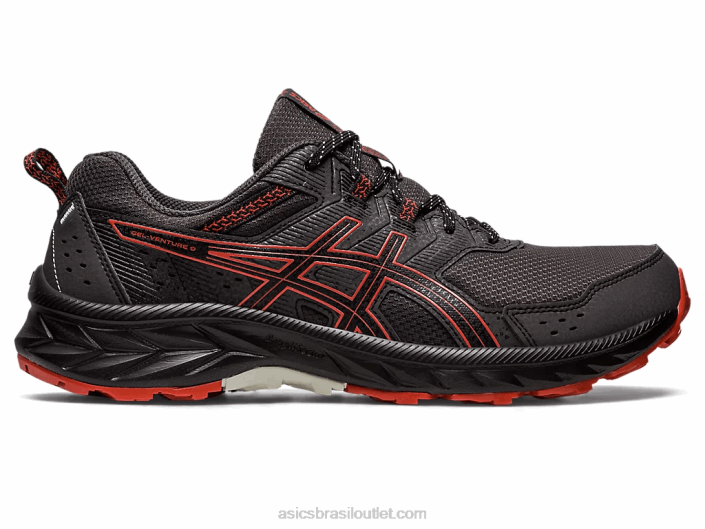 gel-venture extra largo 462T81 cinza grafite / café com leite de especiarias Asics