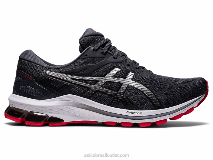 gt-1000 10 462T1595 cinza transportadora/prata pura Asics