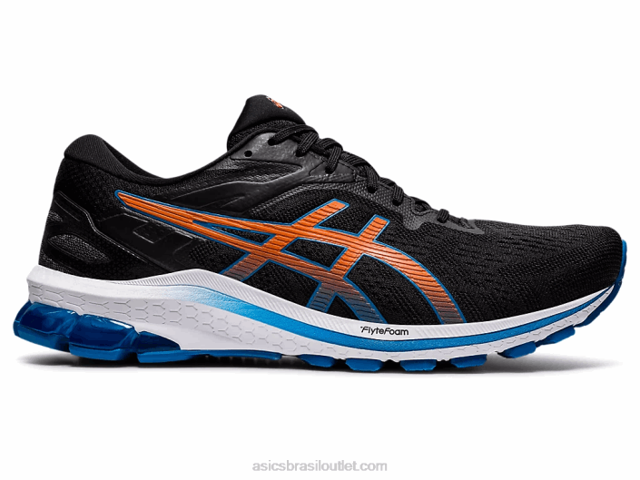 gt-1000 10 462T1934 preto/azul renascido Asics