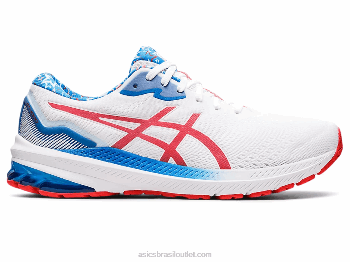 gt-1000 11 462T1278 branco/vermelho elétrico Asics