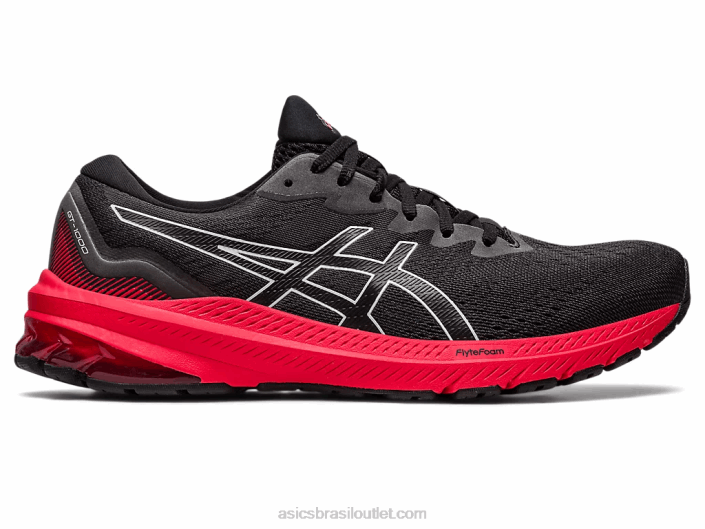gt-1000 11 462T425 preto/vermelho elétrico Asics
