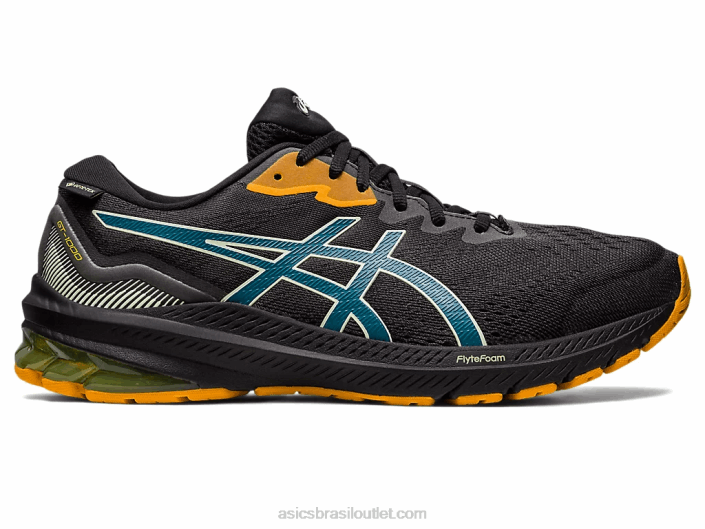 gt-1000 11 gtx 462T497 preto/tinta azul-petróleo Asics