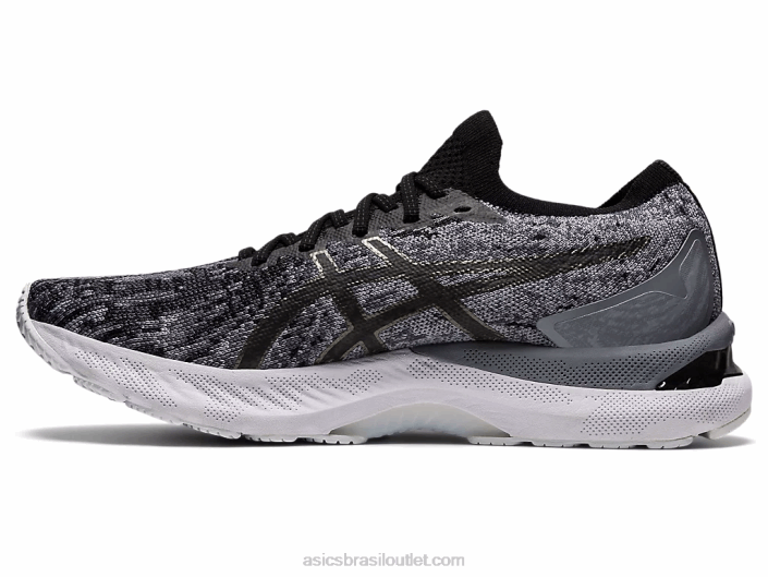 malha gel nimbus 23 462T1884 folha de rocha/preto Asics