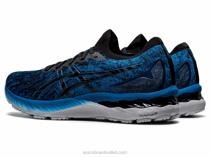 malha gel nimbus 23 462T1895 renascido azul/preto Asics