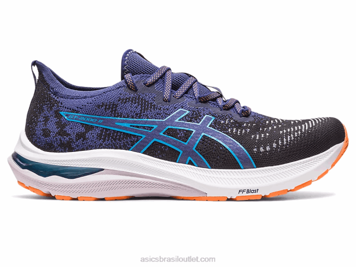 malha gt-2000 11 mk 462T117 preto/azul índigo Asics