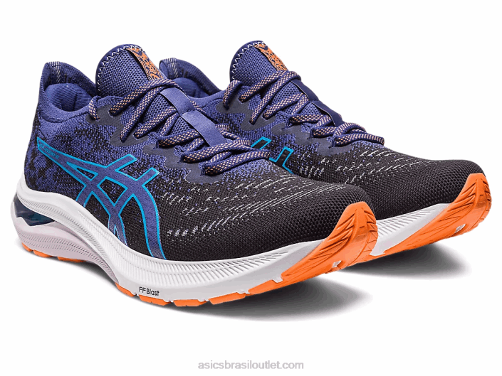 malha gt-2000 11 mk 462T117 preto/azul índigo Asics