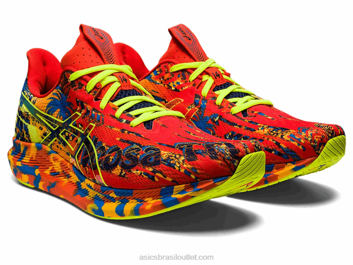 noosa tri 14 462T1155 tomate cereja/amarelo de segurança Asics
