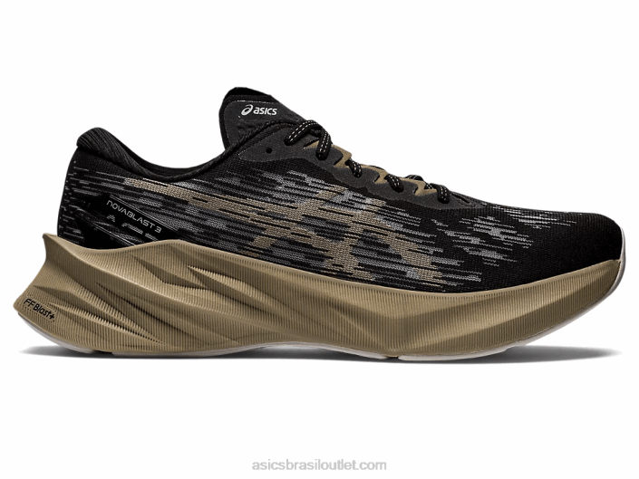 nova explosão 3 462T1010 preto/vison Asics