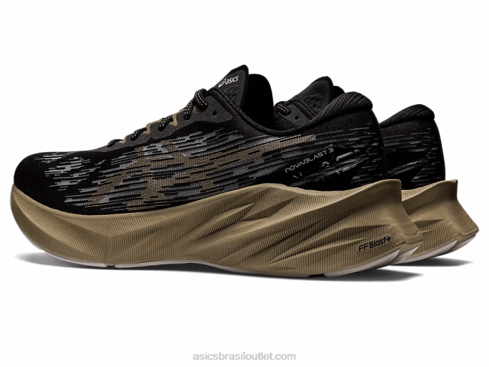 nova explosão 3 462T1010 preto/vison Asics