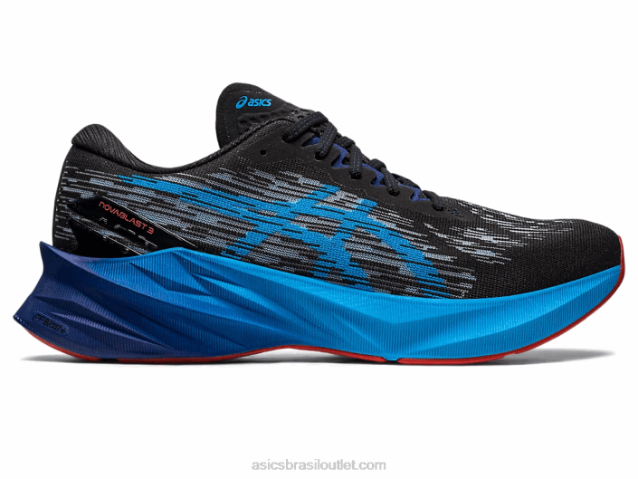 nova explosão 3 462T377 preto/azul ilha Asics