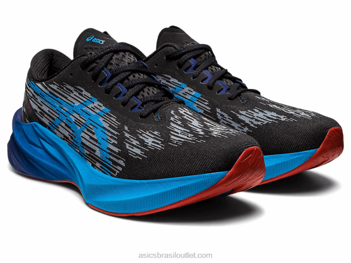 nova explosão 3 462T377 preto/azul ilha Asics