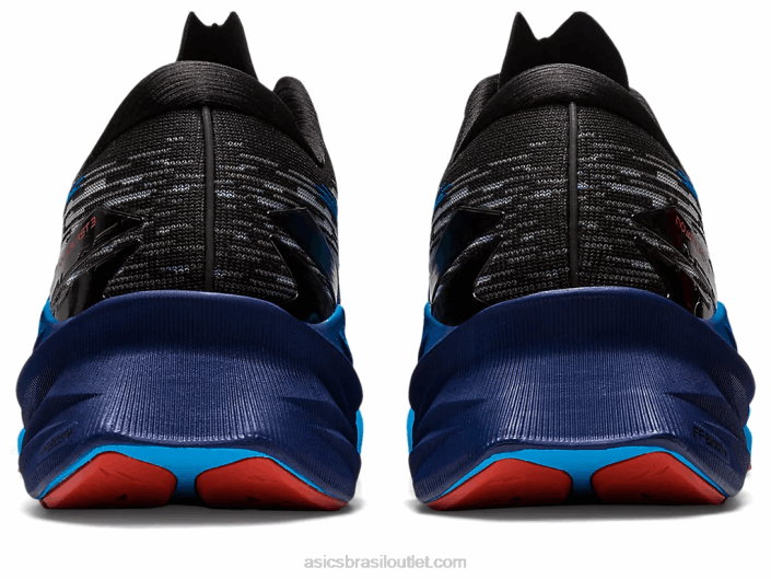 nova explosão 3 462T377 preto/azul ilha Asics