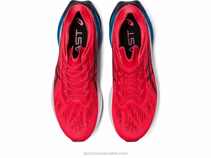 nova explosão 3 462T396 vermelho elétrico/meia-noite Asics