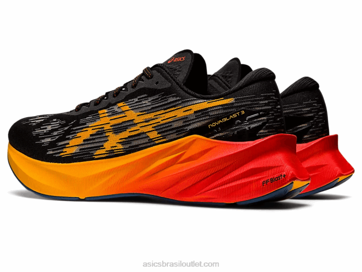 nova explosão 3 462T939 preto/âmbar Asics