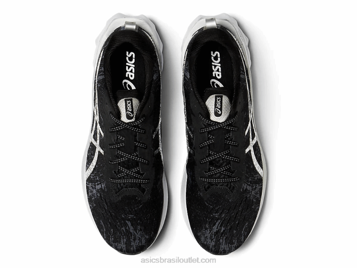 novablast 2 platina 462T1245 cinza transportadora/prata pura Asics