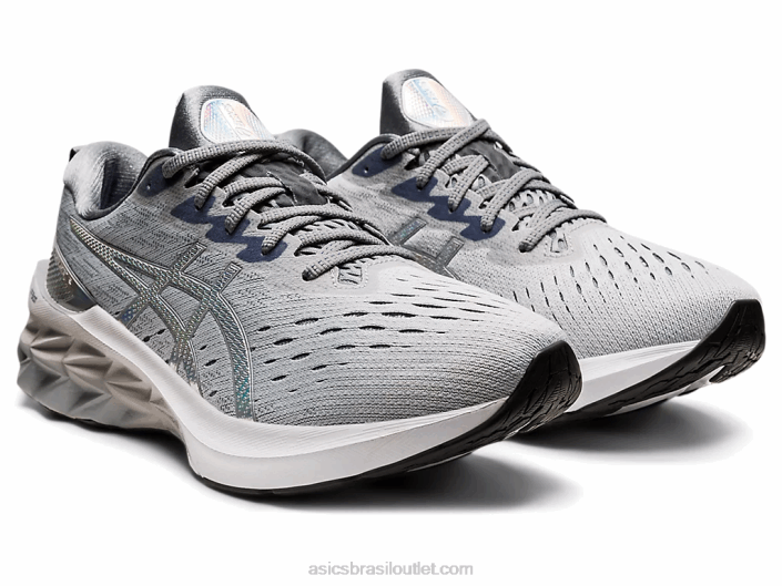 novablast 2 platina 462T1839 piemonte cinza/branco Asics