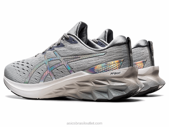 novablast 2 platina 462T1839 piemonte cinza/branco Asics