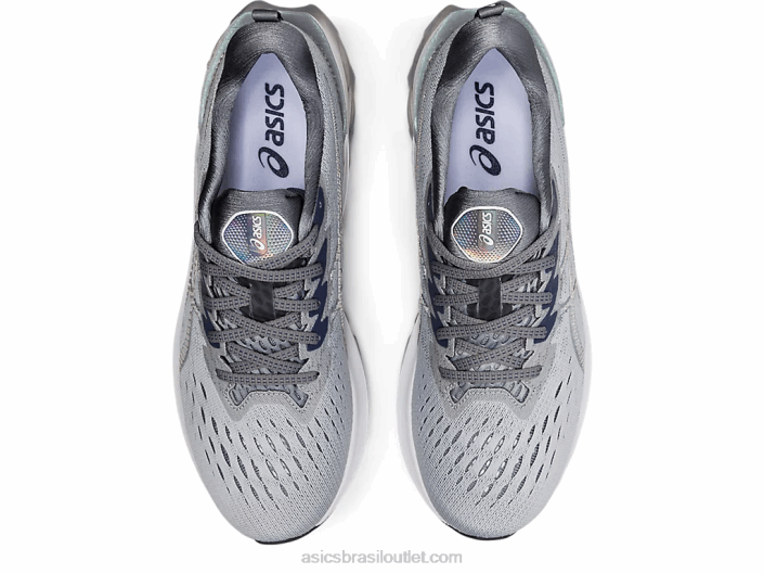 novablast 2 platina 462T1839 piemonte cinza/branco Asics